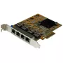 StarTech.com Tarjeta de red Gigabit PCIe de 4 puertos, interna, cableada, PCI Express, Ethernet, 2000 Mbit/s