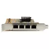 StarTech.com Tarjeta de red Gigabit PCIe de 4 puertos, interna, cableada, PCI Express, Ethernet, 2000 Mbit/s