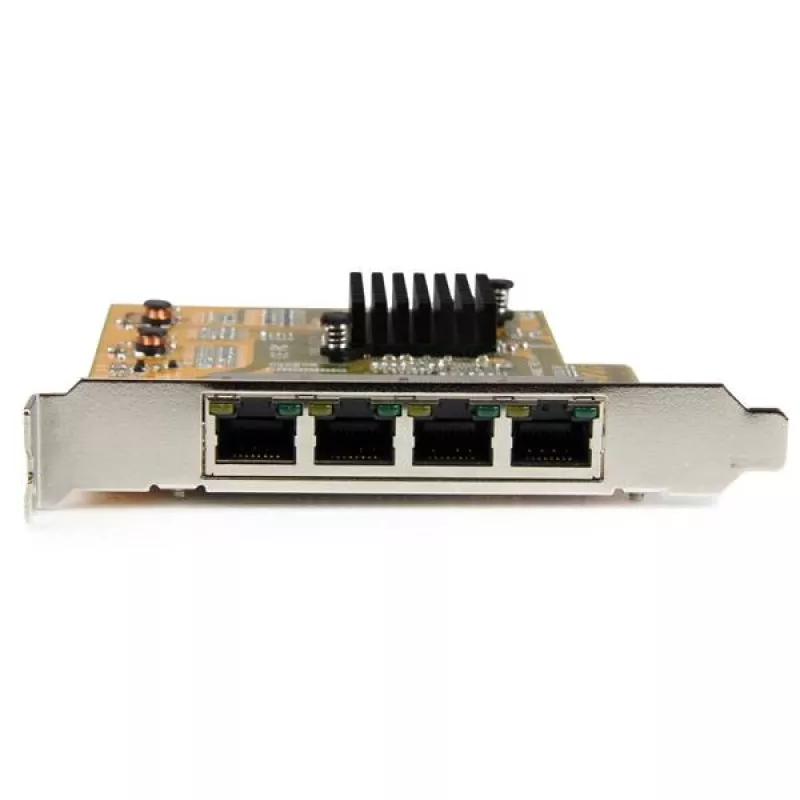 StarTech.com Tarjeta de red Gigabit PCIe de 4 puertos, interna, cableada, PCI Express, Ethernet, 2000 Mbit/s