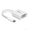 StarTech.com Adaptador USB-C a VGA – Blanco, 3.2 Gen 1 (3.1 Gen 1), USB Type-C, salida VGA (D-Sub), 1920 x 1200 píxeles