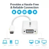 StarTech.com Adaptador USB-C a VGA – Blanco, 3.2 Gen 1 (3.1 Gen 1), USB Type-C, salida VGA (D-Sub), 1920 x 1200 píxeles