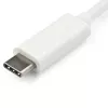 StarTech.com Adaptador USB-C a VGA – Blanco, 3.2 Gen 1 (3.1 Gen 1), USB Type-C, salida VGA (D-Sub), 1920 x 1200 píxeles