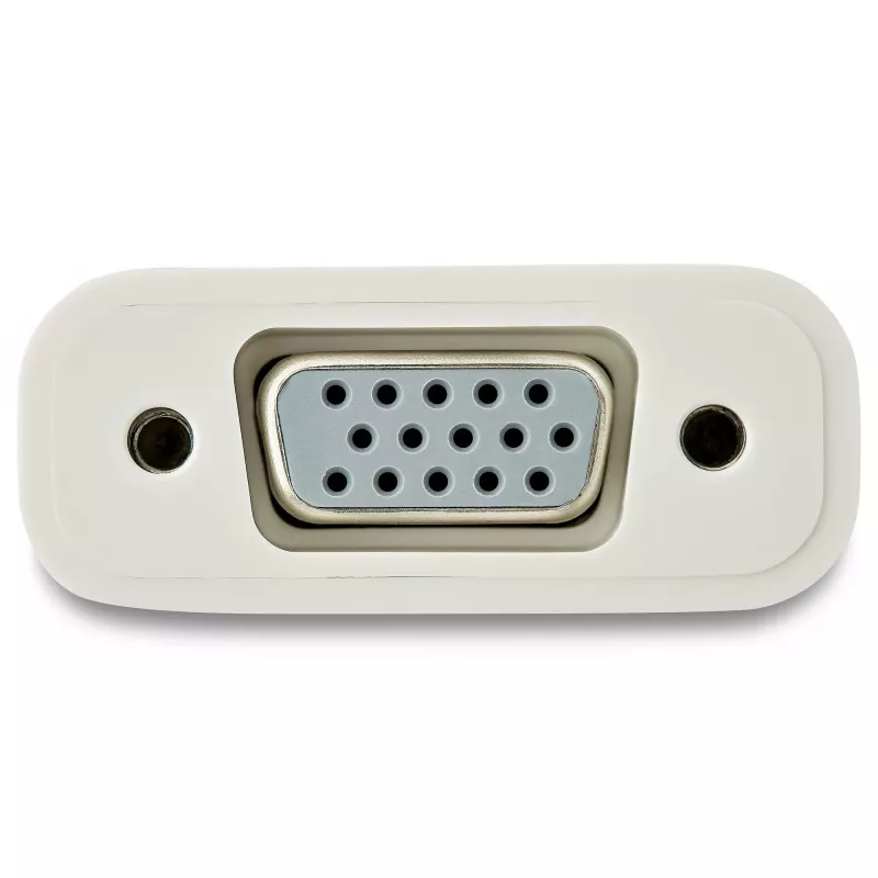 StarTech.com Adaptador USB-C a VGA – Blanco, 3.2 Gen 1 (3.1 Gen 1), USB Type-C, salida VGA (D-Sub), 1920 x 1200 píxeles