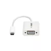 StarTech.com Adaptador USB-C a VGA – Blanco, 3.2 Gen 1 (3.1 Gen 1), USB Type-C, salida VGA (D-Sub), 1920 x 1200 píxeles