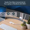 StarTech.com Adaptador USB-C a DisplayPort – 4K 60Hz/8K 30Hz – Dongle adaptador USB Type-C a DP 1.4 HBR2 – Convertidor de vídeo compacto USB-C (DP Alt Mode) para monitor – Compatible con Thunderbolt 3 – Blanco