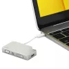 StarTech.com Adaptador de vídeo multipuerto USB-C con HDMI, VGA, Mini DisplayPort o DVI – Adaptador de monitor USB Type-C a HDMI 1.4 o mDP 1.2 (4K) – VGA o DVI (1080p) – Aluminio plateado