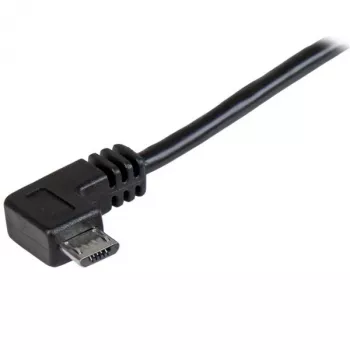 StarTech.com Cable de carga y sincronización Micro-USB M/M – Micro-USB en ángulo recto – 24 AWG – 2 m