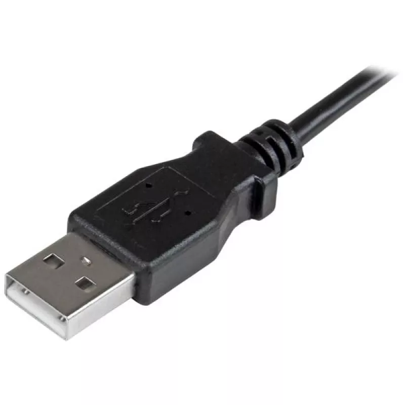 StarTech.com Cable de carga y sincronización Micro-USB M/M – Micro-USB en ángulo recto – 24 AWG – 2 m