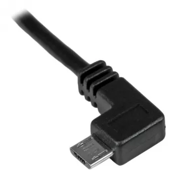StarTech.com Cable de carga y sincronización Micro-USB M/M – Micro-USB en ángulo izquierdo – 24 AWG – 2 m
