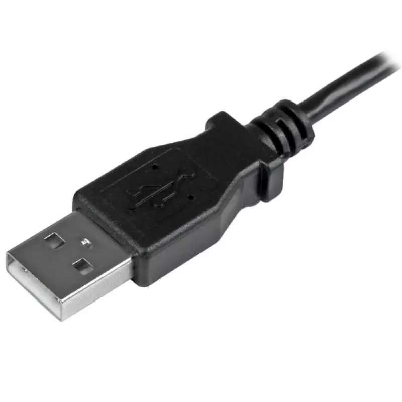 StarTech.com Cable de carga y sincronización Micro-USB M/M – Micro-USB en ángulo izquierdo – 24 AWG – 2 m