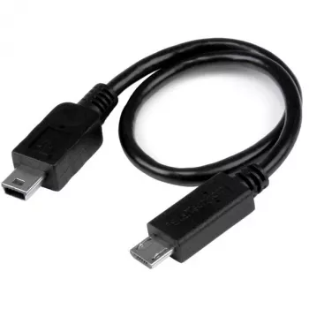 StarTech.com Cable USB OTG – Micro-USB a Mini-USB – M/M – 20 cm