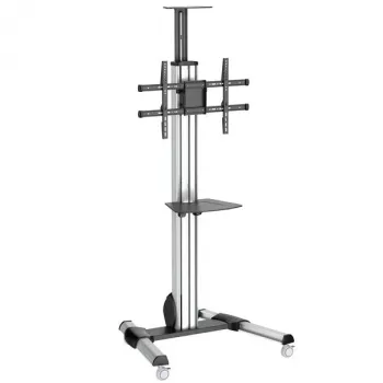 StarTech.com Carrito para TV – Altura ajustable – Ruedas con bloqueo, 40 kg, 81,3 cm (32 pulgadas), 190,5 cm (75 pulgadas), 200 x 200 mm, 600 x 400 mm, 1110 - 1510 mm