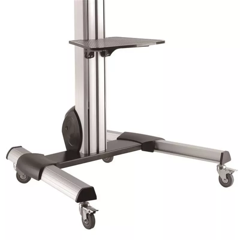 StarTech.com Carrito para TV – Altura ajustable – Ruedas con bloqueo, 40 kg, 81,3 cm (32 pulgadas), 190,5 cm (75 pulgadas), 200 x 200 mm, 600 x 400 mm, 1110 - 1510 mm