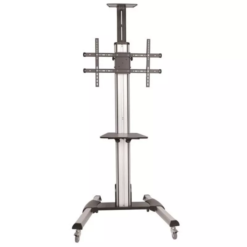 StarTech.com Carrito para TV – Altura ajustable – Ruedas con bloqueo, 40 kg, 81,3 cm (32 pulgadas), 190,5 cm (75 pulgadas), 200 x 200 mm, 600 x 400 mm, 1110 - 1510 mm