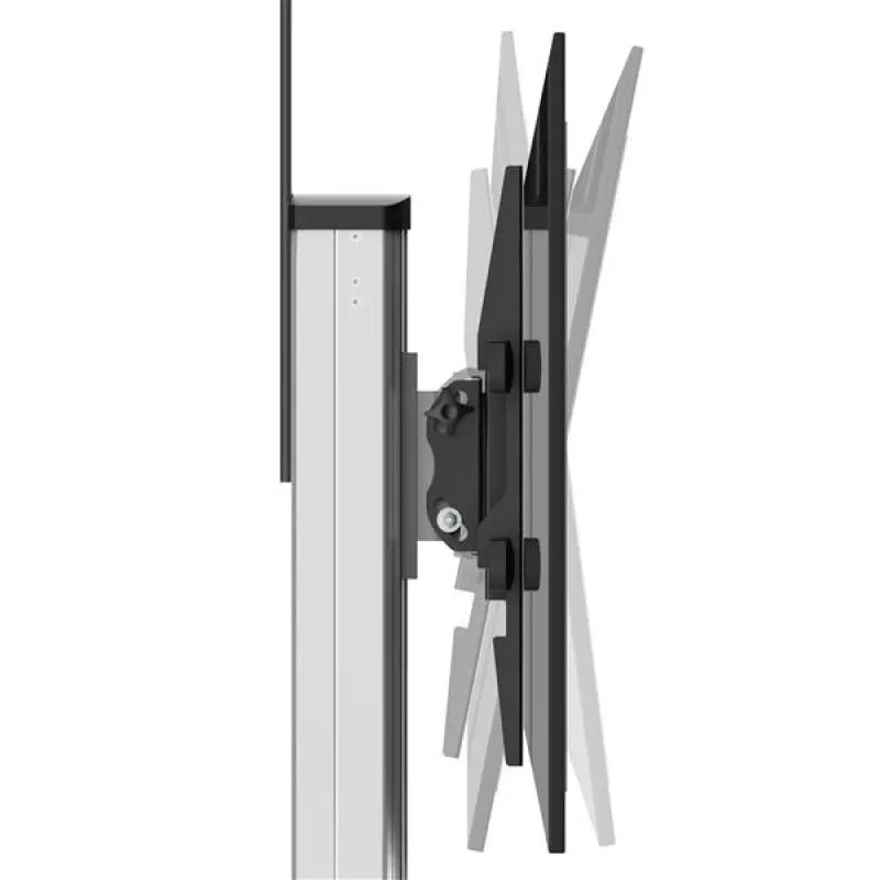 StarTech.com Carrito para TV – Altura ajustable – Ruedas con bloqueo, 40 kg, 81,3 cm (32 pulgadas), 190,5 cm (75 pulgadas), 200 x 200 mm, 600 x 400 mm, 1110 - 1510 mm