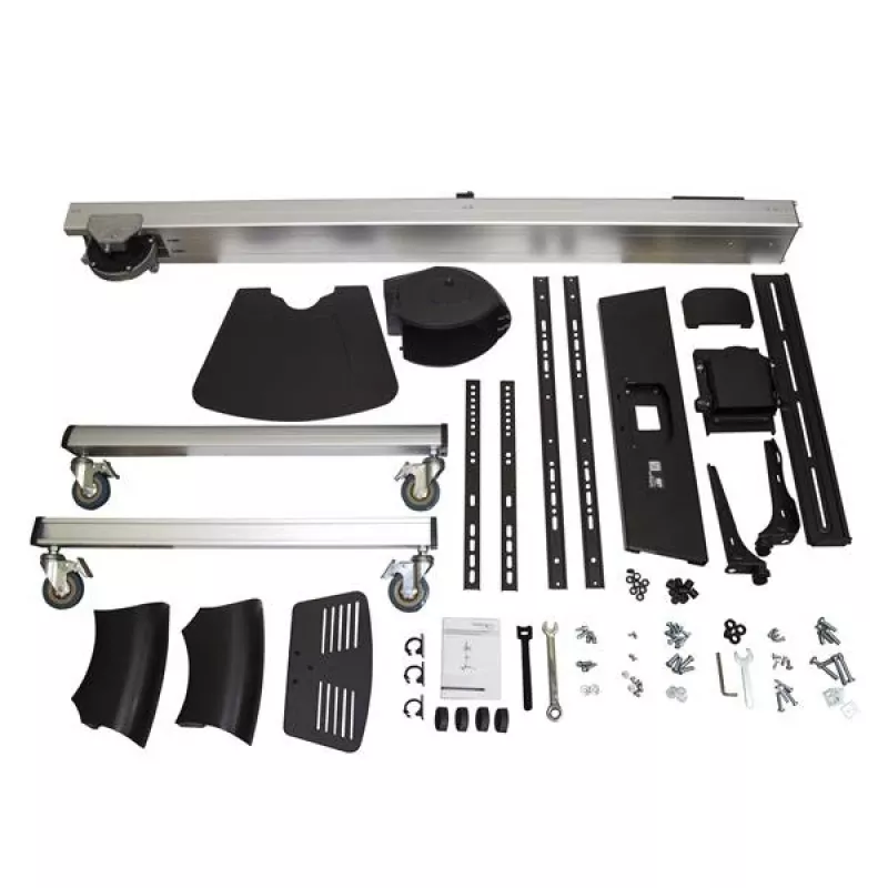 StarTech.com Carrito para TV – Altura ajustable – Ruedas con bloqueo, 40 kg, 81,3 cm (32 pulgadas), 190,5 cm (75 pulgadas), 200 x 200 mm, 600 x 400 mm, 1110 - 1510 mm