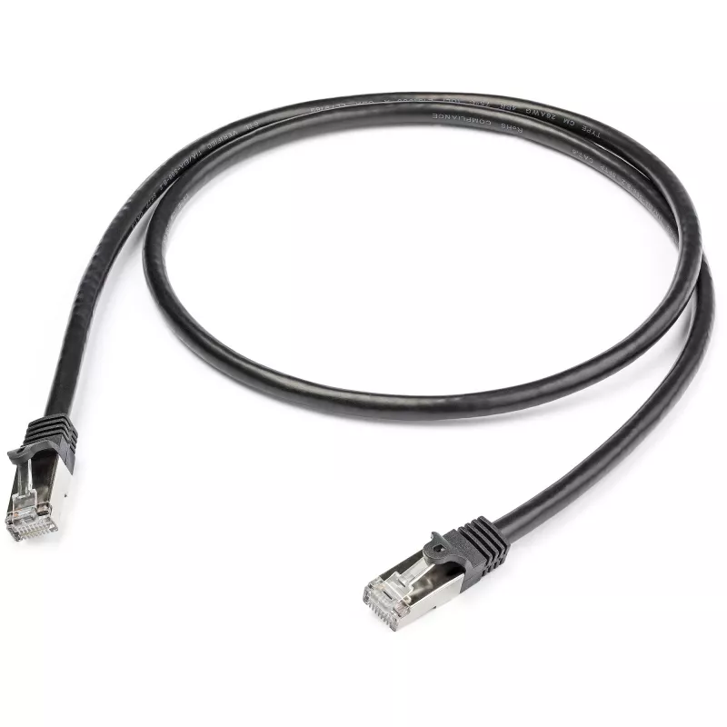 StarTech.com Cable de red Cat6 – Apantallado (SFTP) – 1 m, negro