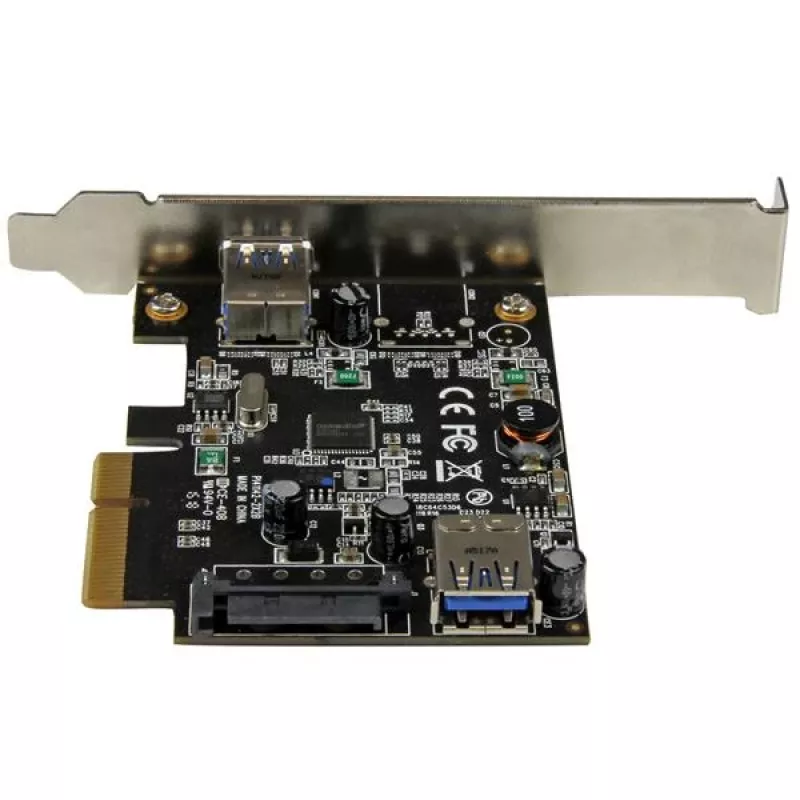 StarTech.com Tarjeta USB 3.1 (10Gbps) de 2 puertos – USB-A, 1x externo, 1x interno – PCIe