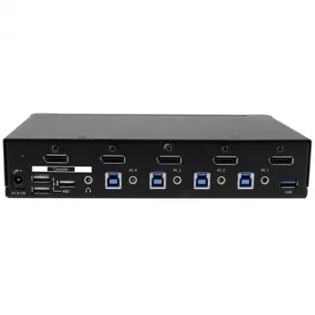 StarTech.com Conmutador KVM DisplayPort de 4 puertos – USB 3.0 – 4K 30Hz