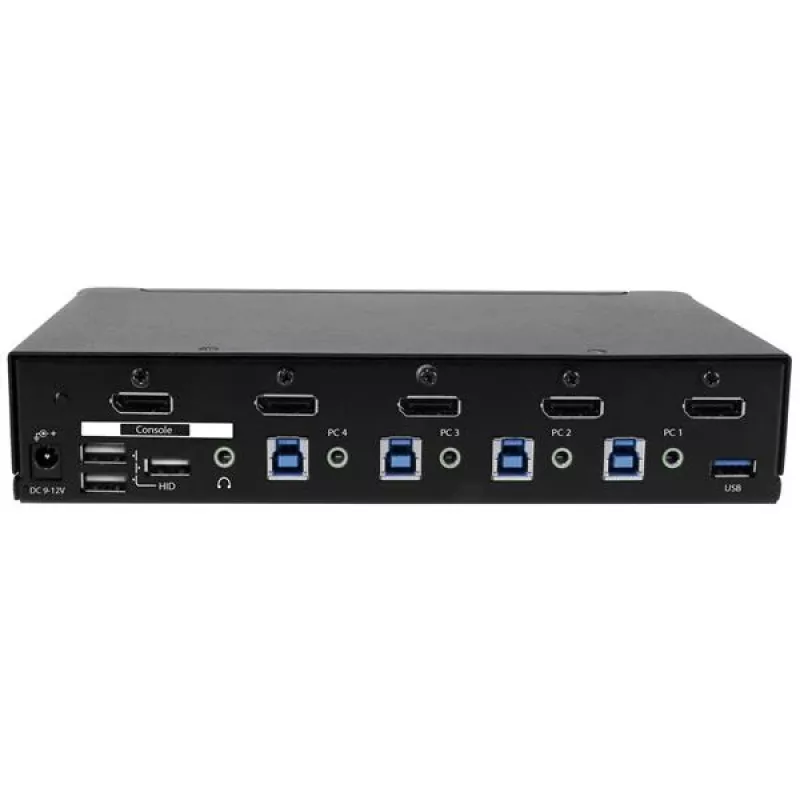 StarTech.com Conmutador KVM DisplayPort de 4 puertos – USB 3.0 – 4K 30Hz