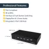 StarTech.com Conmutador KVM DisplayPort de 4 puertos – USB 3.0 – 4K 30Hz