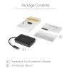 StarTech.com Adaptador Thunderbolt 3 a Thunderbolt 2 – Portátil TB3 a pantallas y dispositivos TB2 – Convertidor Thunderbolt 2 20 Gbit/s o Thunderbolt 1 10 Gbit/s – Certificado Thunderbolt 3 – Windows/Mac