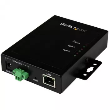 StarTech.com Servidor de dispositivos serie a Ethernet 2 puertos – RS232 – Metal y montable