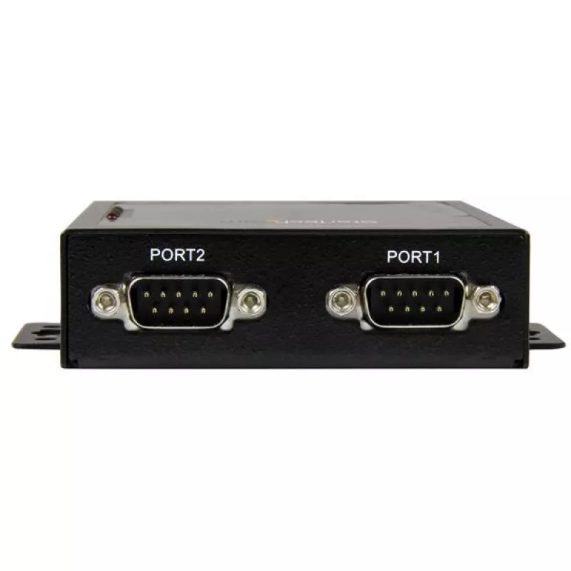 StarTech.com Servidor de dispositivos serie a Ethernet 2 puertos – RS232 – Metal y montable