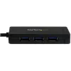 StarTech.com Hub USB 3.0 de 3 puertos más Gigabit Ethernet – USB-C – Incluye fuente de alimentación