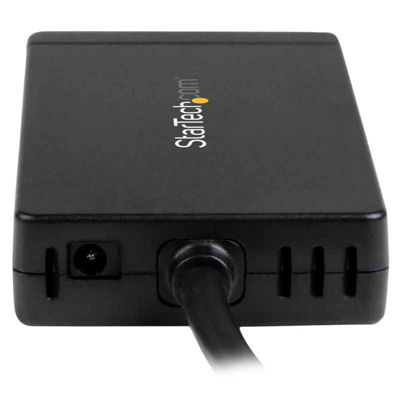 StarTech.com Hub USB 3.0 de 3 puertos más Gigabit Ethernet – USB-C – Incluye fuente de alimentación