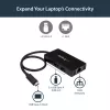 StarTech.com Hub USB 3.0 de 3 puertos más Gigabit Ethernet – USB-C – Incluye fuente de alimentación