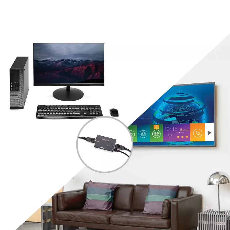 StarTech.com Amplificador de señal DisplayPort – Extensor DP – 4K 60Hz