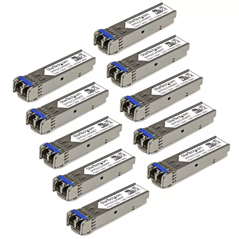 StarTech.com Módulo transceptor SFP compatible con Cisco GLC-LH-SM - 1000BASE-LX/LH - 10ER-PACK