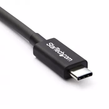 StarTech.com Cable USB-C Thunderbolt 3 de 0,5 m (40 Gbit/s) – Compatible con Thunderbolt, USB y DisplayPort
