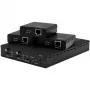 StarTech.com Kit extensor HDBaseT de 3 puertos con 3 receptores – Splitter HDMI 1x3 sobre CAT5e – Hasta 4K