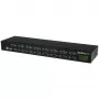 StarTech.com Hub adaptador USB a serie de 16 puertos, USB 2.0 Tipo-B, Serie, 480 Mbit/s, negro, acero, 36 W