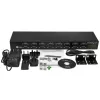 StarTech.com Hub adaptador USB a serie de 16 puertos, USB 2.0 Tipo-B, Serie, 480 Mbit/s, negro, acero, 36 W