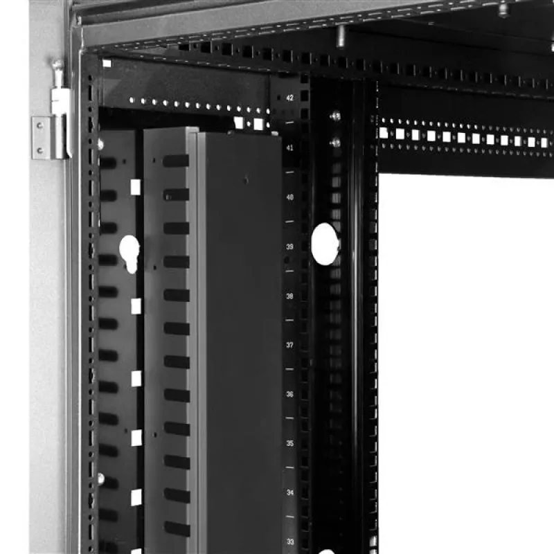 StarTech.com Organizador de cables vertical con canales para dedos – 0U – 3 pies