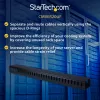 StarTech.com Organizador de cables vertical con canales para dedos – 0U – 3 pies