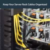 StarTech.com Organizador de cables vertical con canales para dedos – 0U – 3 pies
