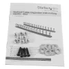 StarTech.com Organizador de cables vertical con ganchos en D – 0U – 6 pies