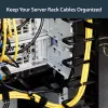 StarTech.com Organizador de cables vertical con ganchos en D – 0U – 6 pies