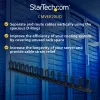 StarTech.com Organizador de cables vertical con ganchos en D – 0U – 2,8 pies