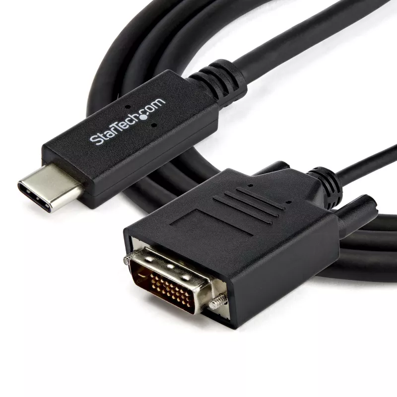 StarTech.com Cable USB-C a DVI de 2 m – 1920 x 1200 – Negro