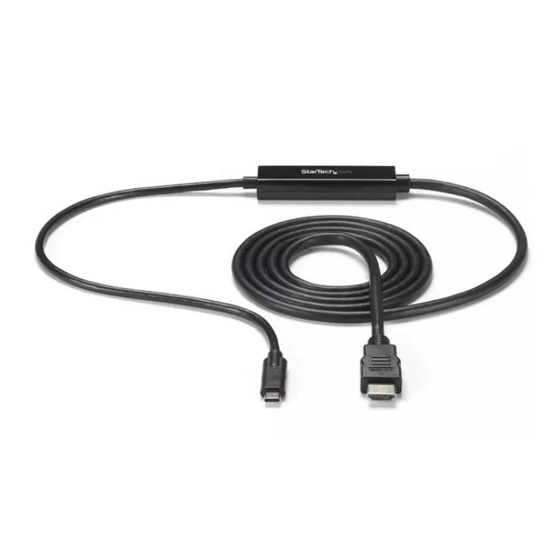 StarTech.com Cable USB-C a HDMI de 0,91 m (3 pies) – 4K 30 Hz Convertidor de vídeo USB Type-C a HDMI – Cable adaptador de monitor USB-C DP Alt Mode a HDMI – Compatible con Thunderbolt