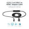 StarTech.com Cable USB-C a HDMI de 0,91 m (3 pies) – 4K 30 Hz Convertidor de vídeo USB Type-C a HDMI – Cable adaptador de monitor USB-C DP Alt Mode a HDMI – Compatible con Thunderbolt