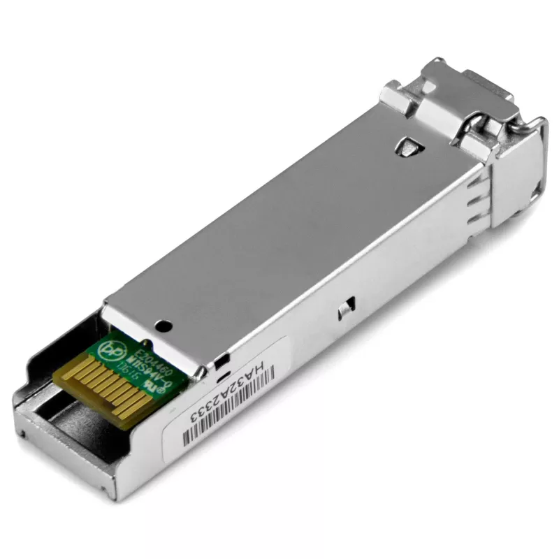 StarTech.com Módulo transceptor SFP compatible con HP J4858C – 1000BASE-SX – pack de 10 ~ Pack de 10 módulos SFP compatibles con HPE J4858C – 1000BASE-SX – transceptor de fibra óptica multimodo 1GbE – SFP Gigabit Ethernet 1GE – LC 550m – 850nm – DDM HPE 1400, 1700, 1820