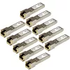 StarTech.com Módulo transceptor SFP compatible con HP J8177C – 1000BASE-T – pack de 10 ~ Pack de 10 módulos SFP compatibles con HPE J8177C – 1000BASE-T – SFP a RJ45 Cat6/Cat5e – SFP Gigabit Ethernet 1GE – RJ-45 100 m – HPE 1810, 1820, 2530