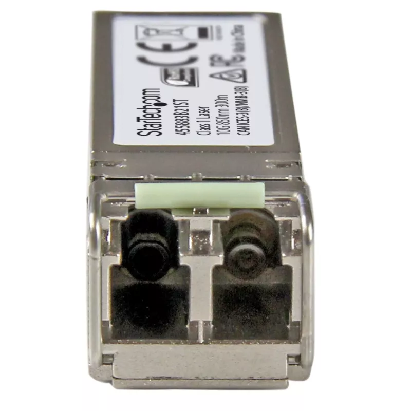 StarTech.com Módulo transceptor SFP+ de fibra óptica 10 Gigabit - compatible con HP 455883-B21 - MM LC con DDM - 300 m~Módulo SFP+ compatible con HPE 455883-B21 - 10GBASE-SR - transceptor de fibra óptica multimodo 10GbE - SFP+ Gigabit Ethernet 10GE - LC 300m - 850nm - DDM HPE 6120XG, 6120G, Flex Fabric
