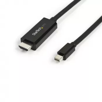 StarTech.com Cable Mini DisplayPort a HDMI de 3 m – Vídeo 4K 30 Hz – Cable adaptador mDP a HDMI – Mini DP o Thunderbolt 1/2 de Mac/PC a monitor/pantalla HDMI – Cable convertidor mDP a HDMI